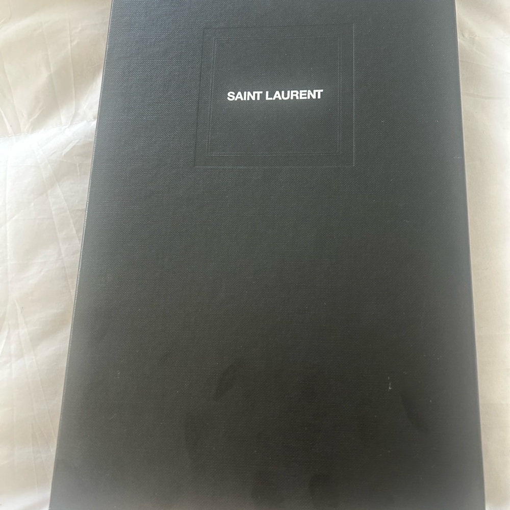 Yves Saint Laurent Gray Quilted Pouch